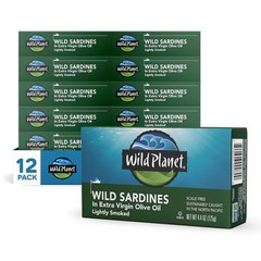 Tender Wild Sardines in EVOO – Gluten-Free, 12 Pack, Rich in Protein & Omega-3s