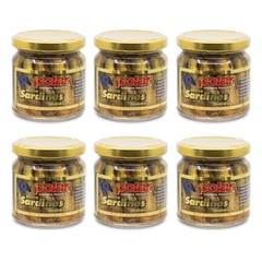 MW Polar Naturally Alder Wood Smoked Brisling Sardines 6.5 Ounce (Pack of 6)