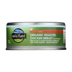 Organic Roasted Chicken Breast No Salt Added 5 Oz(Case Of 12) By Wild Planet