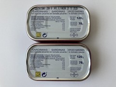 2 Doritas Portugal Sardines Picante Spiced In Tomato Sauce Can Set Lot 10/2029