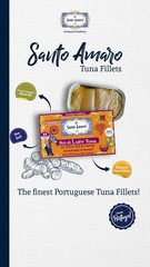 Santo Amaro – Artisanal Wild Tuna Fillets in Olive Oil 4.2 Ounce (Pack of 6)