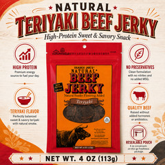 Trader Joe’s Natural Teriyaki Beef Jerky 4 oz