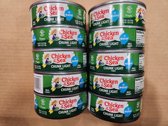 10 CHICKEN OF THE SEA BEST TUNA CHUNK LIGHT TUNA IN WATER NET WT 5 OZ EA 02/2026