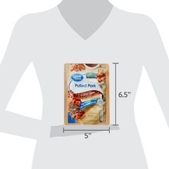 Great Value Pulled Pork in BBQ Sauce Ready To Eat 2.6 Oz Pouch 3 Pack