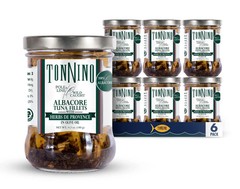 Tonnino Tuna Fish Albacore Olive Oil with Herbs de Provence – Pack of 6 – Al…