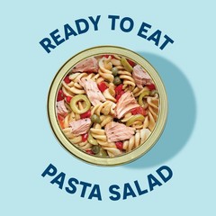 Ready-To-Eat Wild Tuna Pasta Salad With Organic Red Peppers, Tomatoes & Green Ol