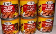6 Jamaican Grace Chicken Vienna Sausage (spicy ) 6 x 140 g
