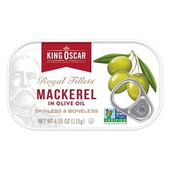 Skinless & Boneless Mackerel In Olive Oil, 4.05-Ounce Cans (Pack Of 6)
