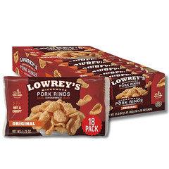Lowrey’S Bacon Curls Microwave Pork Rinds (Chicharrones), Original, 1.75 Ounce (