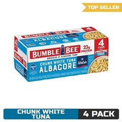 Bumble Bee Chunk White Albacore Tuna in Water, 5 oz Cans (Pack of 4)