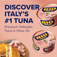 Rio Mare Premium Yellowfin Tuna in Olive Oil, 3 x 2.8 Ounce Can (Pack of 8, T…