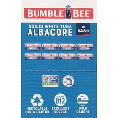 (2 pack) (Pack of 8) Bumble Bee Solid White Albacore Tuna in Water, 5 oz cans
