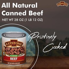 1 Can – Keystone Meats All Natural Beef Fully Cooked 28oz No Preservatives