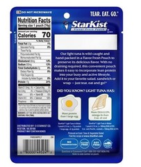 StarKist Chunk Light Tuna in Water – 2.6 oz Pouch (8-Pack)