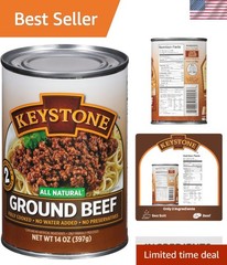 Ready to Eat 14oz Ground Beef – All Natural & Gluten Free for Outdoor Adventures