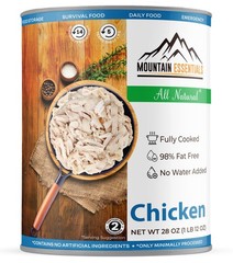 Fully Cooked Chicken 28 Oz – Canned White Meat for Daily Meals, Camping & Eme…