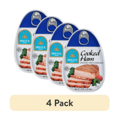 (4 Pack) Bristol Smoke Flavor Cooked Ham, High Protein, 16 Oz Aluminum Can