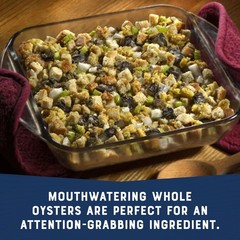 (4 Pack) Whole Canned Oysters, Shelf Stable, 8Oz Can