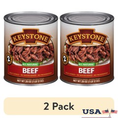 All Natural Beef 28 Oz 2 Pack Fully Cooked No Preservatives Meal Prep Ready New