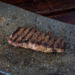 New York Strips and Beef Patties with Choice of Seasoning | 12 oz Steaks and 1/3