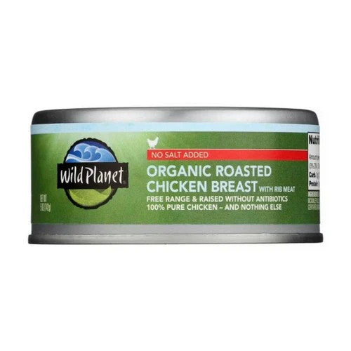 Organic Roasted Chicken Breast No Salt Added 5 Oz(Case