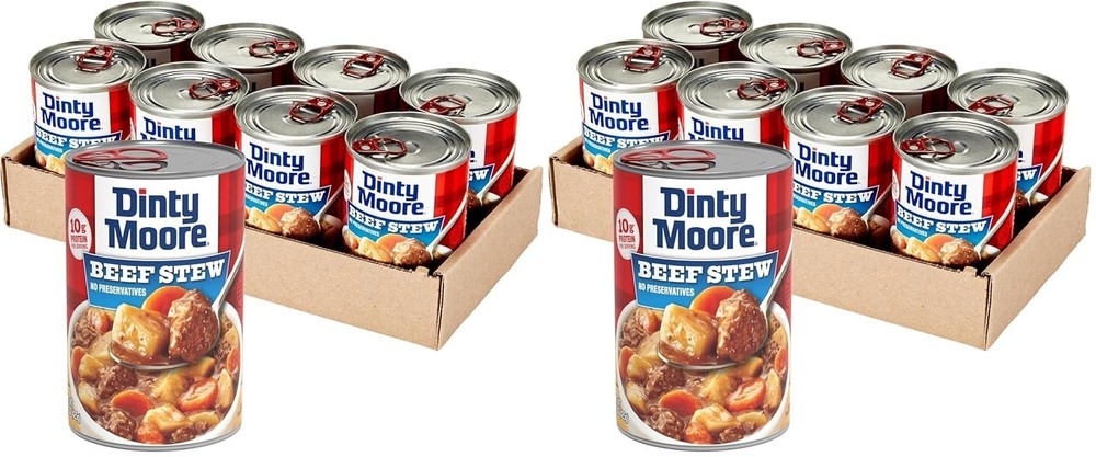 Hearty 15 oz Beef Stew – Fully Cooked, 10g Protein, Gluten-Free – 8 Count