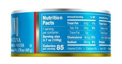 Tonnino Tuna Fish Yellowfin PoleLine – Solid Pack in Spring Water – Pack of 12..