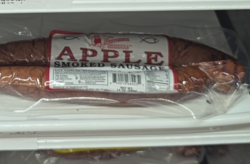 The Butcher Shoppe Apple Smoked Sausage 14 Oz (4 Pack)