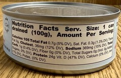 Chunk Light Tuna in Water, 5 Oz Cans (Pack of 24) – Wild Caught BB 11/2027+