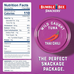 Snackers Thai Chili – 14G Protein per Serving – No Draining, Ready to Eat – Wild