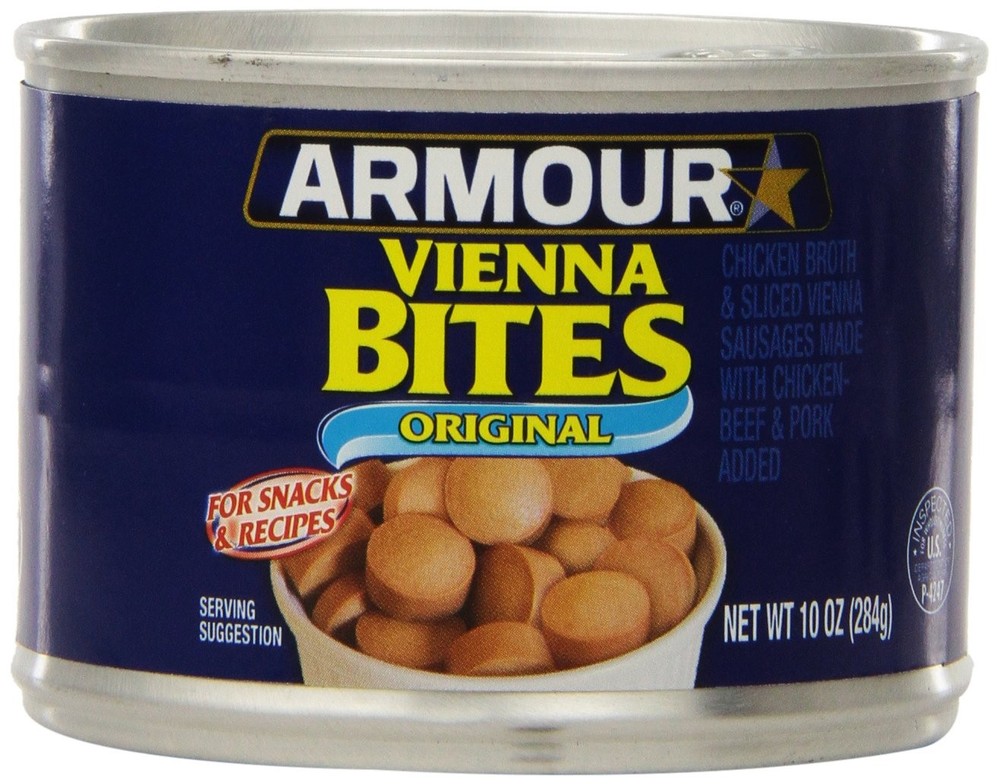 12-Pack Armour Star Vienna Sausage Bites, Original Flavor, Canned Sausage, 10 OZ