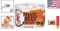 Grocery Essential: 4.25 Oz Roast Beef Spread for Fast and Flavorful Meals
