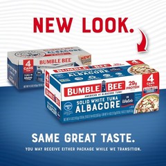 (4 Cans) Solid White Albacore Tuna in Water, 5 oz