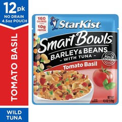 Smart Bowls Tomato Basil, 4.5 oz Pouch (Pack of 12) – Features Barley & Beans…