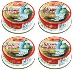 Pack 4 Liver Pate | Jetrena Pasteta, Podravka, 95g/ 3.5oz x 4pcs
