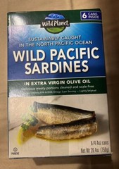 Wild Planet Wild Pacific Sardines in Extra Virgin Olive Oil, 4.4 Ounce (6 Count)