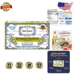 Wild Caught European Sardines in Olive Oil – Hand-Packed Portugal, 12pk