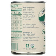 Bar Harbor Seafood Stock 15 Oz Ready to Use Fish Clam Lobster Pack of 6