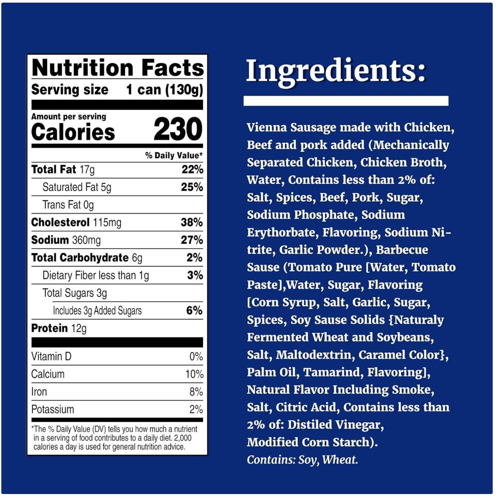 Chicken, Beef, Pork Sausages in BBQ Sauce, 24 Pack