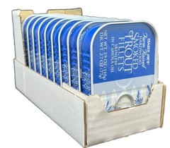 10 Trader Joe’s Smoked Trout Fillets in Oil Skinless 3.9 oz Tin 6 Cans Delicious