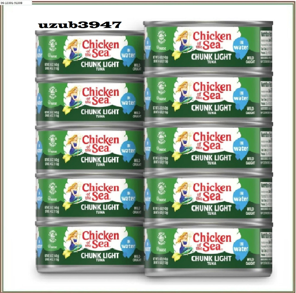 Chicken of the Sea Chunk Light Tuna in Water 5 oz. Can Pack of 10
