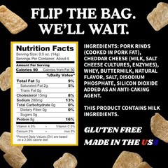 Pork King Good Pork Rinds (Chicharrones) (White Cheddar, 4 Pack)