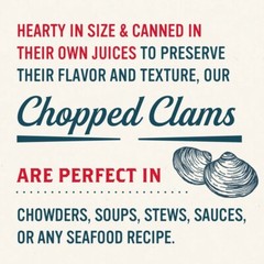Snow’s Chopped Clams in Clam Juice 6.5 oz x 4 cans