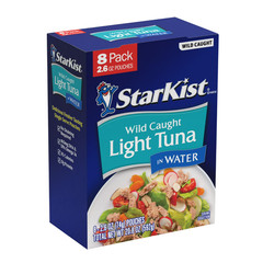StarKist Chunk Light Tuna in Water , 2.6 oz Pouch ,8 Pack…