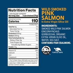 Wild Planet Salmon Pink Wild Smoked 3.9 oz (Pack of 12)
