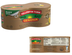 New Genova Premium Yellowfin Tuna in Olive Oil 4 X 2 = 8 cans Free Shipping