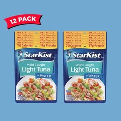 Chunk Light Tuna in Water Pouch 2.6 Oz Pack of 12
