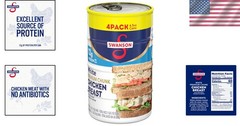 Swanson Chunk Chicken Breast in Water – Gluten-Free, 4.5 oz (Pack of 4)