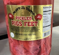 Authentic Louisiana Pickled Pig’s Feet 1 Gallon(4.25lb )Ready-to-Eat
