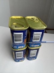 4 Cans of SPAM, 2 25% Reduces Sodium Cans & 2 Reg Cans Canned Meat 12 oz READ*